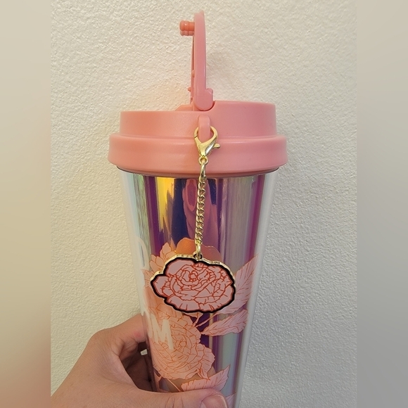 NWT Starbucks 2024 Limited Edition Mother's Day LATAM Tumbler with Charm - Picture 8 of 9